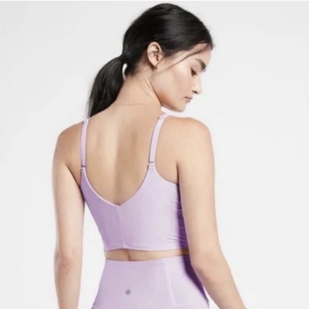 Athleta Aurora Crop Tank Lavender Pink Built In Bra Adjustable Straps Size 2X - Picture 5 of 8